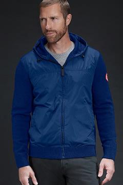 Ropa Canada Goose Hombre México - WindBridge Sudadera Con Capucha Azules Oscuro AF4817693